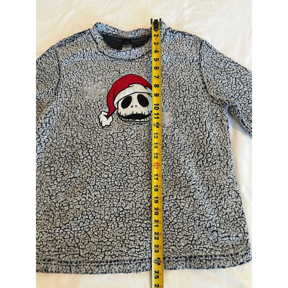 Disney Nightmare Before Christmas Jack Skellington Sherpa Fleece Pajama Top M - Picture 5 of 7